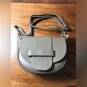 Borse in pelle made in Italy/taupe cross body bag